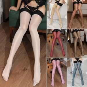 ถุงน่องเซ็กซี่ ประดับกลิตเตอร์ 30 มิติ แวววาว สีทึบแสง แฟชั่นโลลิต้า สําหรับผู้หญิง 7/ชิ้น คละสี