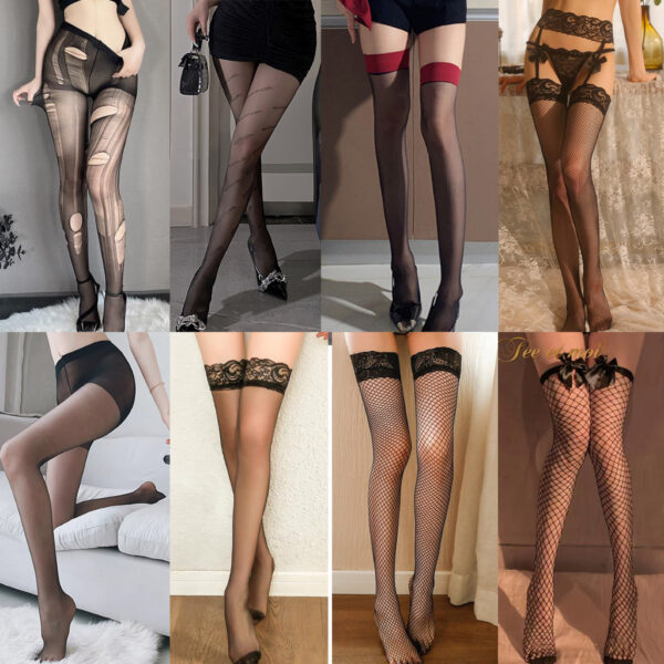 ถุงน่องตาข่าย ถุงน่อง ถุงน่องเซ็กซี่ ยืดอย่างดี สวมใส่สบายไม่บีบรัดเท้า เหมายกลัง คละแบบ คละลาย เลือกไม่ได้